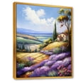 thumbnail image 2 of Designart "Charming Provence Countryside Landscape II" Countryside Floater Framed Canvas Art Print, 2 of 5