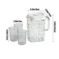thumbnail image 3 of sruoe Pitchers for Beverages, Pitcher with Lid, Large Capacity Kettle, Juice Pitcher, Handle Water Pitcher for Iced Tea Coffee, Juice Jug, Dishwasher Safe Cold Water Pot, Lemonade, Plastic, 3 of 6
