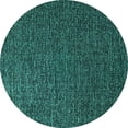 thumbnail image 1 of Ahgly Company Indoor Round Oriental Turquoise Blue Industrial Area Rugs, 4' Round, 1 of 4