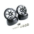thumbnail image 1 of Walson 4 Pcs Pneus en Caoutchouc Drift avec Moyeux de Roue pour Camions RC WPL D12 Style 2, 1 of 5