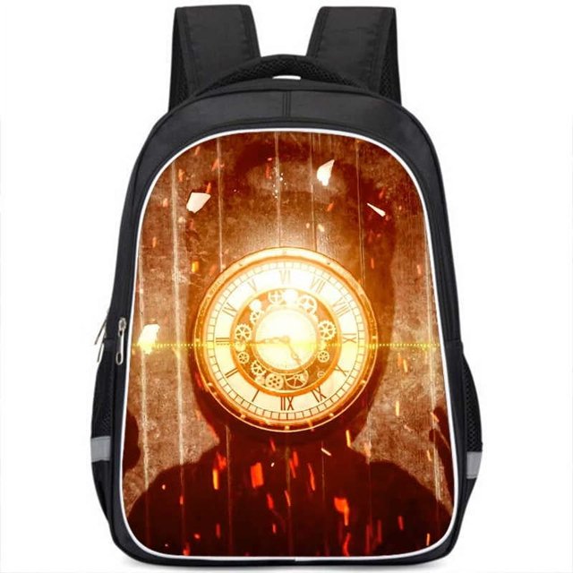 New Titan Clockman Backpack Sword-holding Titan Clockman Schoolbag Large Capacity Double-layer Primary School Kindergarten Backpack