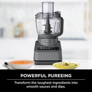 Ninja Professional 72 cup 3-Speed Food Processors, Gray Auto-Iq 4 Presets