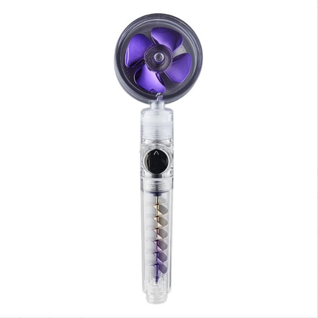 Cateissary Cabezal de ducha presurizado de alta presión, ahorro de agua, boquilla de rociador de baño desmontable, rociador de cabezal de ducha Juegos de accesorios de baño Violeta