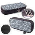 thumbnail image 4 of Lsque Poodle Dog Printed Big Capacity PU Leather Pencil Case Large Pencil Pouch Stationery Pen Bag Pencil Holder for Teen, 4 of 6