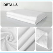 STARPOLARIS White Background Photography Cloth 10x10 ft (300x300 cm) High Density Polyester Fabric Pure Black Photo Backdrop Foldable Washable Seamless Photo Shoot Portrait Party