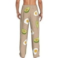 thumbnail image 3 of Balery Men'S Egg And Avocado Pants,Sleepwear Pants,Pajama Pants,Pj Bottoms Drawstring And Pockets-Small, 3 of 9