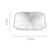 thumbnail image 1 of Parasol Pisexur para parabrisas delantero de coche, protección contra el calor, plegable, para la mayoría de vehículos, 125 x 65 cm, para niños, organizador de electrónica., 1 of 1