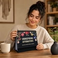 thumbnail image 7 of 2027 Uninspiring Affirmations Desktop Calendar, Anti‑Motivational Funny Desk Calendar, Floral Black Cover Spiral Stand‑Up Calendar, Humorous Office Desktop Decoration, 7 of 7