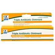 Quality Choice Triple Antibiotic Ointment, First Aid to Help Prevent Infection in Minor Cuts, Scrapes, Burns, 0.5 OZ