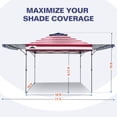 thumbnail image 4 of EAGLE PEAK 17" x 10" American Flag Pop up Instant Outdoor Canopy, 4 of 11