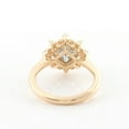 thumbnail image 3 of solitaire jewels 2CT Princess Moissanite Art Deco Engagement Ring For Women, 14K Yellow Gold, 3 of 5