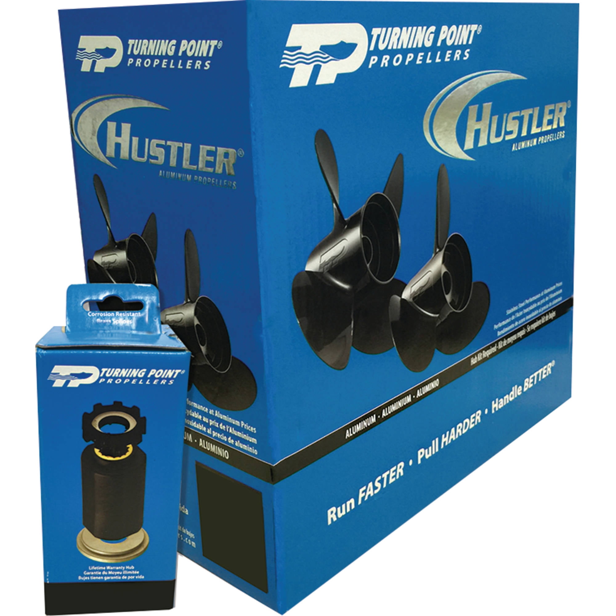 Turning Point Propellers Hustler 3 Blade Aluminum Prop and Hub Combo