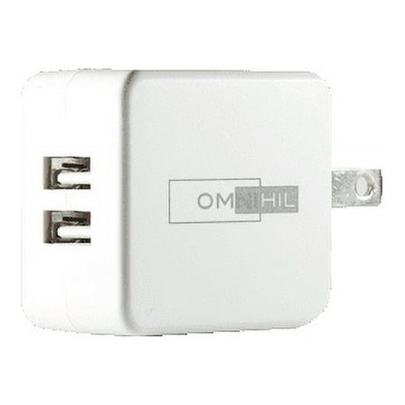 [UL Listed] OMNIHIL 2-Port Wall Charger Compatible with Nebo Big Larry Pro LED Flashlight Charging Base