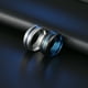 thumbnail image 2 of Anillo de acero inoxidable galvanizado de dos colores para hombre, joyería europea y americana, joyería de moda sencilla, 2 of 6