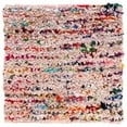 thumbnail image 6 of SAFAVIEH Rio Cassandra Confetti Polyester Shag Area Rug, Blush, 6' x 9', 6 of 8