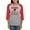 Heather/Red, variant on CafePress - Retired Postal Worker Funny Po Long Sleeve T Shirt - Womens Baseball Tee