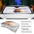 thumbnail image 5 of Disketp Windshield Sun Shade, Car Sun Shade For Front Window Highland Cow Sunshades Sun Visor Protector Blocks Uv Rays Foldable, 5 of 9