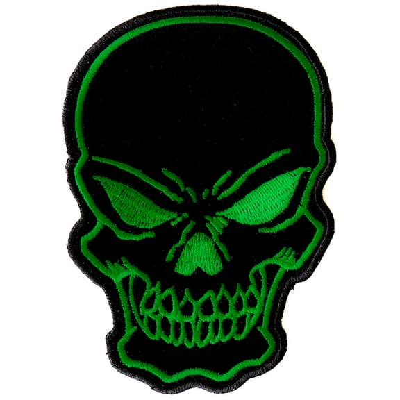 Green Skull Patch