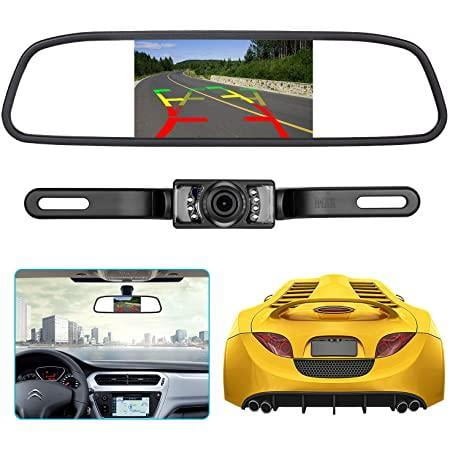 Absolute CAMPACK-700 7" LCD Rear View Mirror Monitor Car Monitor IR Night Vision Car Camera Parking Assistance System Kit