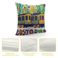 thumbnail image 4 of PHYHOO  Happy Mardi Gras BusThrow Pillow Cover, Holiday Party Cushion Case Decoration for Sofa Couch, 4 of 5