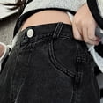 thumbnail image 5 of Otqutp Baggy Cargo Denim Jeans for Girls High Waisted Casual Pants Stretchy Wide Leg Jeans Cute Clothes with Pockets Streetwear, 5 of 9