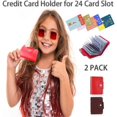 thumbnail image 2 of FrostHike Unisex Small Leather Credit Card Holder - 2 Pack (Redk&Brown)…, 2 of 5