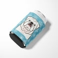thumbnail image 3 of Caroline's Treasures BB1654CC Snowflake White English Bulldog  Can or Bottle Hugger, Can Hugger, multicolor, 3 of 5