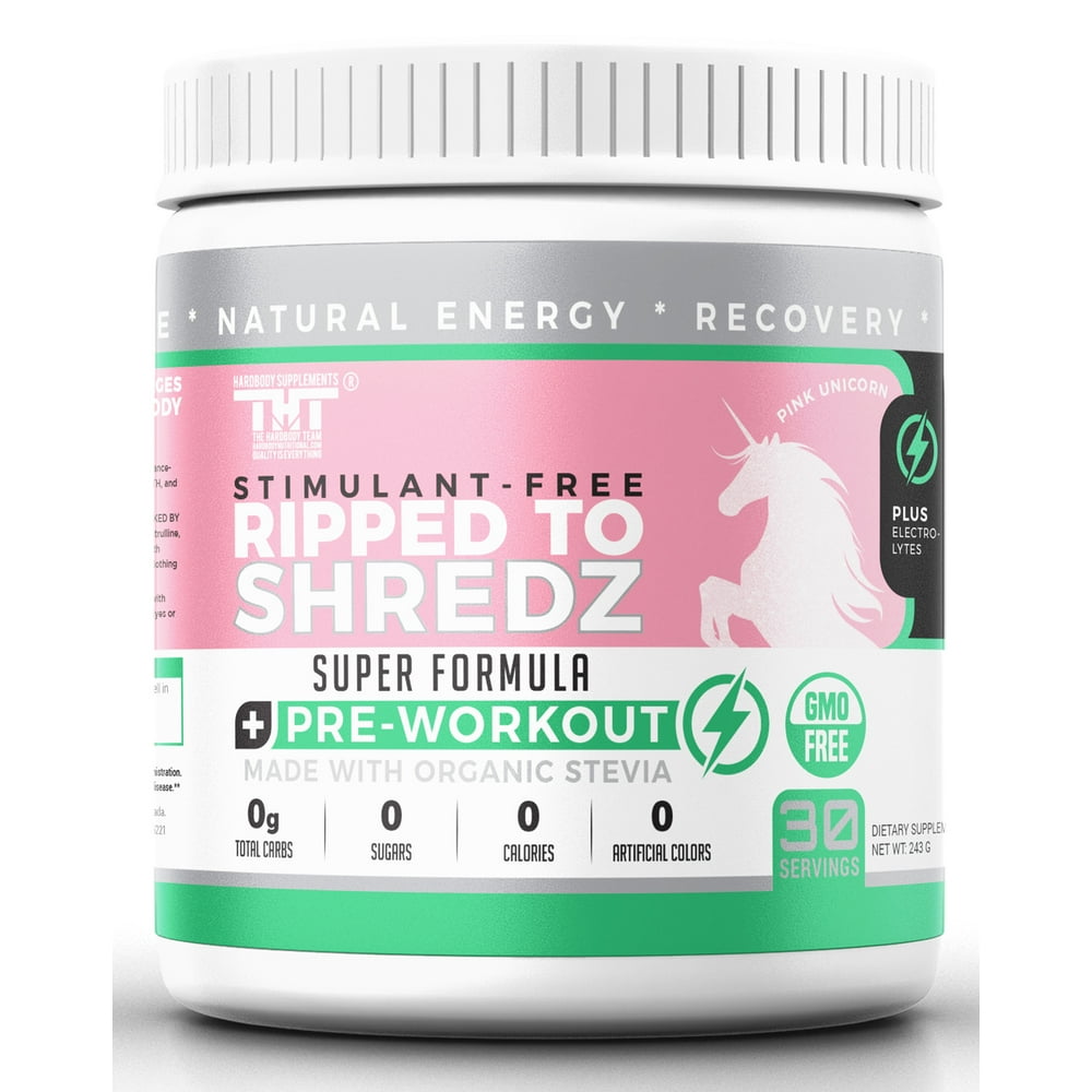 Ripped to Shredz Pre Workout Powder for Men & Women. Quality Energy