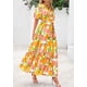 thumbnail image 4 of Vestido PRETTYGARDEN 2025 Boho Floral con Mangas Abullonadas Mediano, 4 of 7
