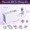 thumbnail image 2 of Ear Piercing Gun Kit, 4 Pack Ear Stud Gun Piercing Gun Piercing Earrings Self Piercing Gun Ear Stud Piercing Kit Tools with Earrings for Women Men Girls Home Use, 2 of 5