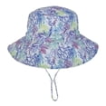 thumbnail image 1 of Sombrero de playa para niño y niña, gorra de cubo con ala ancha, protección UV para el cuello, para natación, 0 a 8 años, verano, 2023, 1 of 4