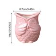 thumbnail image 3 of MKHSQHDG Today's Deals Owl Shaped Ceramic Succulent Planter Garden Container, 3 of 5