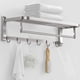 thumbnail image 1 of Toallero para Baño, Toallero con Barra de Toalla y 5 Ganchos para Baño/Cocina, Estante de Baño de Acero Inoxidable Montado en La Pared,Accesorios de Baño, 1 of 7