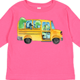 thumbnail image 4 of Inktastic Back to School Bus with Dinosaurs Boys or Girls Long Sleeve Toddler T-Shirt, 4 of 5