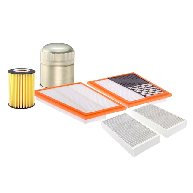 Kit De Filtro de Aire, Filtro de Aceite, Filtro de Combustible y Filtro de Cabina 4 PIEZAS Compatible con Mercedes-Benz Gl320 DE 2007 A 2009
