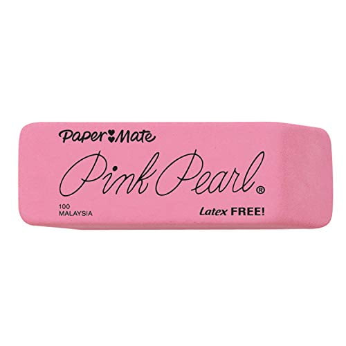 - New White Pearl Erasers, Large 12 Count , 