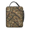 thumbnail image 5 of Camo and Branch Green Pattern Insulated Lunch Bag for Men Women,Waterproof Lunch Box for Work,Picnic or Travel,Thermal Insulation,10.63x9.06x3.54 Inches, 5 of 5