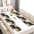thumbnail image 2 of Black and Gold Marble Glitter Streaks Pattern Summer Placemats Table Placemats Set Of 6-Linen Kitchen Washable Placemats Table Mats 11.8"x17.7" Non-Slip Heat Resistant, 2 of 5