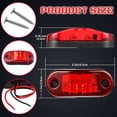 thumbnail image 2 of 10 Pcs 2.5 Inch LED Trailer Lights 2 Diode Waterproof LED Trailer Side Marker Oval Signal Running Lights for Truck Boat Rv(Red), 2 of 6