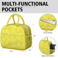 thumbnail image 6 of Lunch Bag Lunch Box for Women Reusable Insulated Lunch Bags,Water-Resistant Watercolor Banana Pattern Cooler Lunch Tote Bag, Large Capacity for Work Travel Picnic, 6 of 6