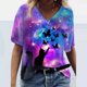 thumbnail image 1 of Pntutb Moda Mujer Verano Impreso Manga Corta Cuello Redondo Camiseta Casual Camisetas Pntutb Pntutb-1887, 1 of 3