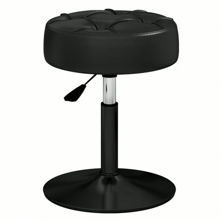 Adjustable Swivel Vanity Stool Vanity Chair Makeup Chair For Vanity Faux Leather Stool Chair For Makeup Room Bedroom Round Ottoman
