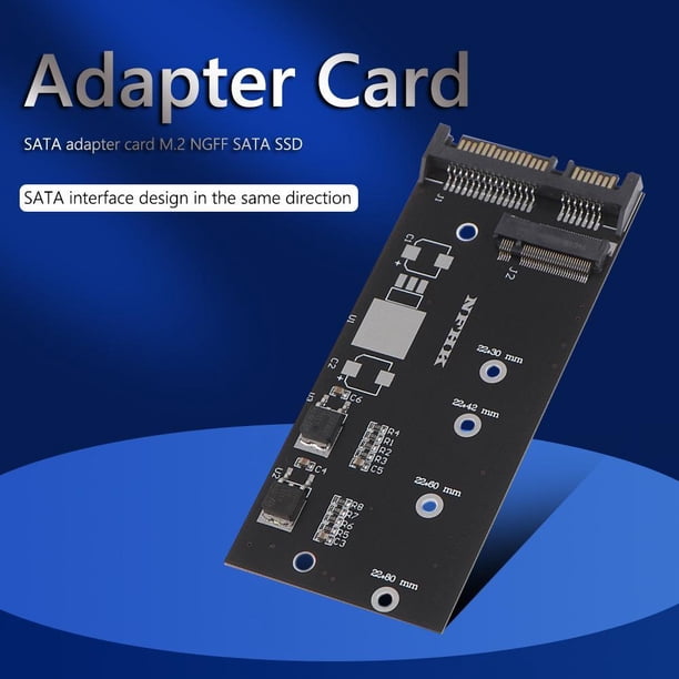Adaptador M2 Sata Computadora NGFF206 M.2 NGFF a SATA 7 + 15Pin Tarjeta adaptadora para M.2 NGFF B-KEY SATA