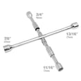 thumbnail image 2 of WorkPro 14-Inch Universal Folding Lug Wrench 4-Way Cross Wrench, 2 of 5