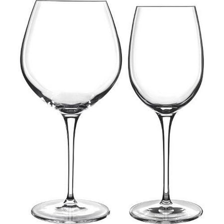 Luigi Bormioli Supermo 15.25 oz Chianti/Pinot Grigio Red Wine  Glasses, 2 Count (Pack of 1), Clear: Wine Glasses