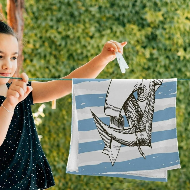 Nautical fingertip towels hotsell