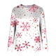thumbnail image 2 of Gibobby Sudadera navideña mujer de otoño para mujer Tops Sudadera informal Estampado de Navidad Sudadera con capucha(Rosa,G), 2 of 4