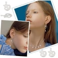 thumbnail image 6 of 1Box about 120pcs Moon with Star Charms Stainless Steel Charms Hollow Metal Pendant for DIY Jewelry Making Stainless Steel Color12x9x0.5mm, 6 of 6