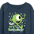 thumbnail image 3 of Disney Monsters Inc - Mike Yay It's My Birthday - Women's Lightweight French Terry Long Sleeve Shirt, 3 of 5