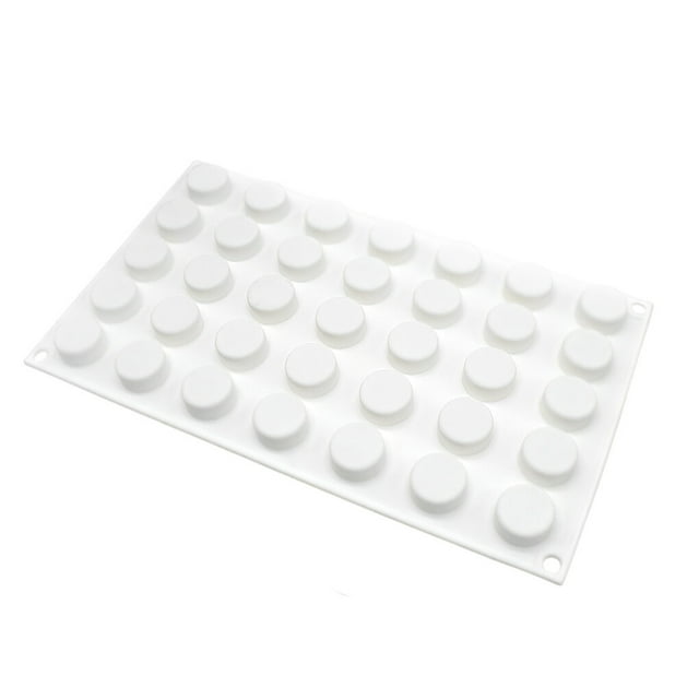 Naiovety Molde de galletas de 35 cavidades, postre de Fondant de Chocolate DIY, molde de silicona para manualidades, herramienta para hornear en Herramientas y accesorios para hornear Ronda